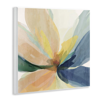 Plaque murale dégradée de fleurs pastel subtile, design par Irena Orlov
