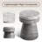 Patio Round Concrete Side Table-640694988-661067223