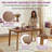 Mid-Century Modern 47" Solid Wood Dining Table, Light Brown Rectangular Kitchen Table for 4 with Easy Assembly