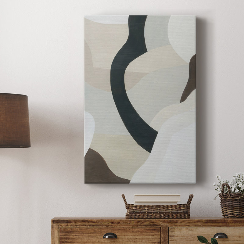 Shifting Neutrals II - Gallery Cavas sur mesure, H 27 po x l 18 po