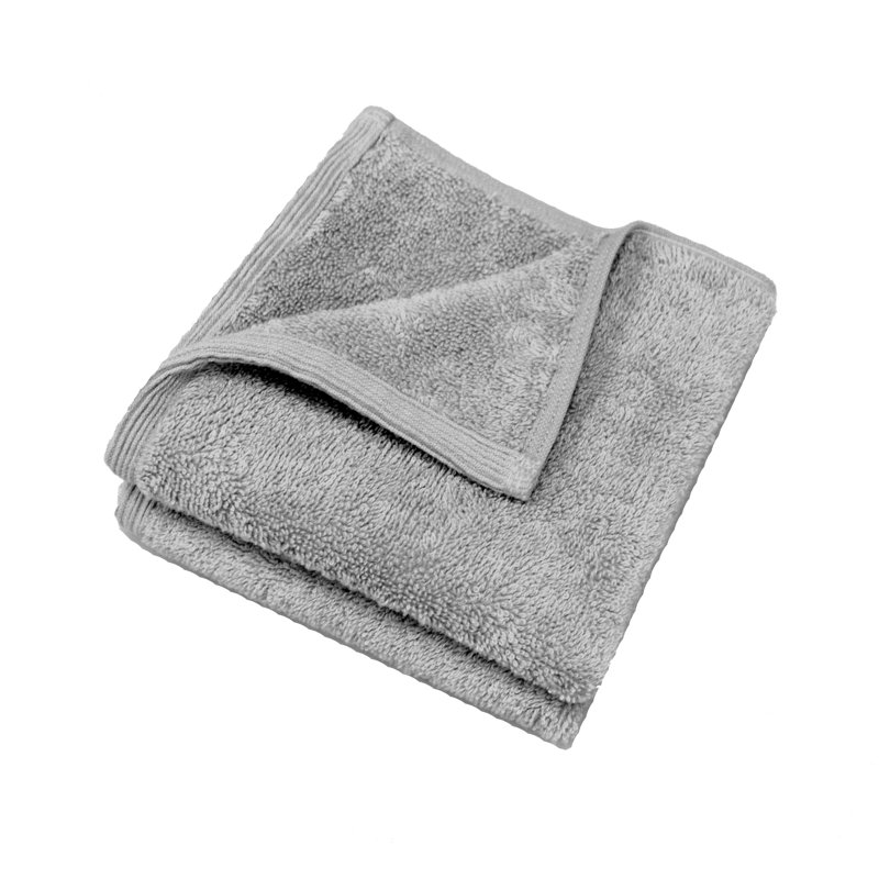 Demarien 2 Piece Sustainable Bamboo Face Cloths, Grey