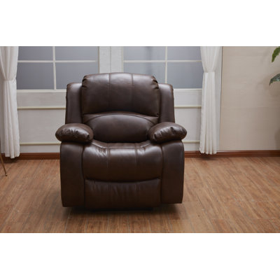 Convergent 41" Wide Faux Leather Standard Recliner by Red Barrel Studio