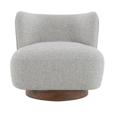 Lisa  Gray Tweed Accent Chair