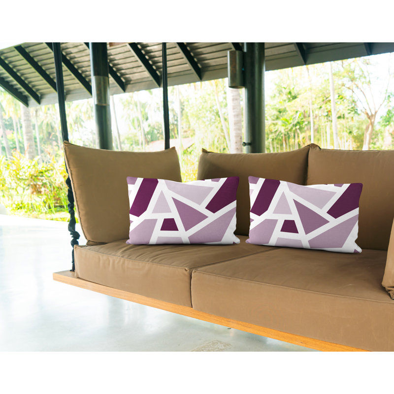Coussin carré intérieur / extérieur Marion, Mauve