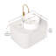 Meuble-lavabo moderne blanc avec rangement et lavabo