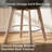 Counter Height Bar Stools,Swivel Bar Stools with Backs,Barstools Set of 2,26'' Solid Wood Legs,Thick Seat Upholstered Linen Fabric Counter Height Stools in Grey-561353366-561896828