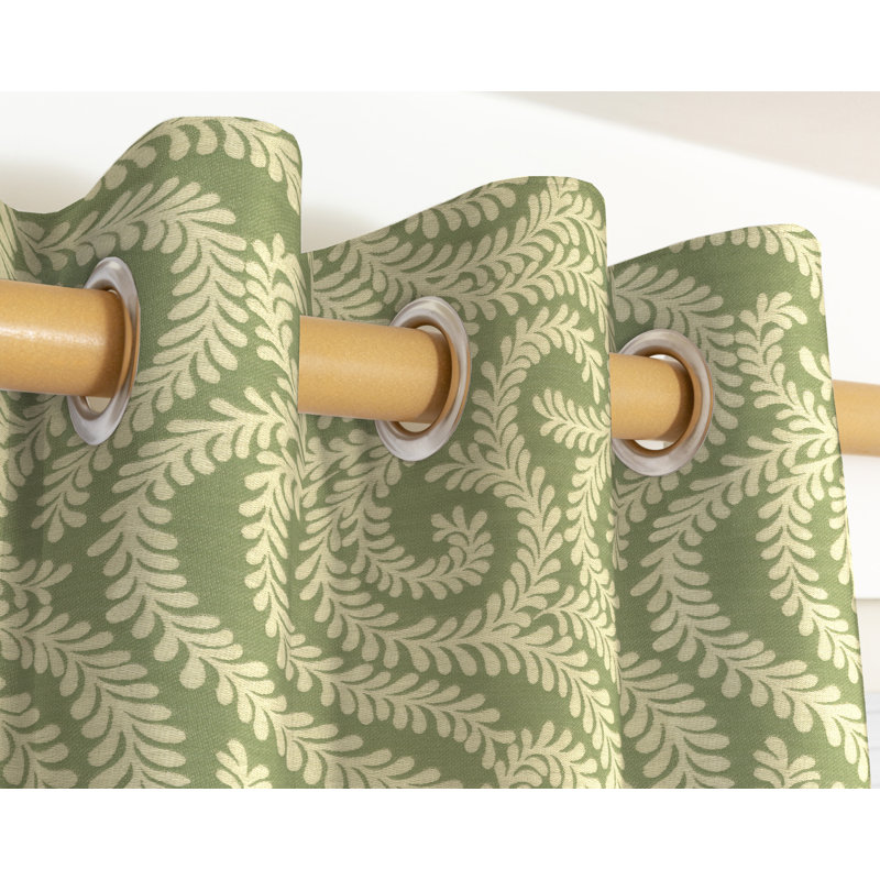 Holoman Blackout Curtain Pair, Width 228 x Drop 228cm, Sage Green