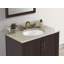 Comptoir de meuble-lavabo 31 pouces en granite or avec évier et dosseret
