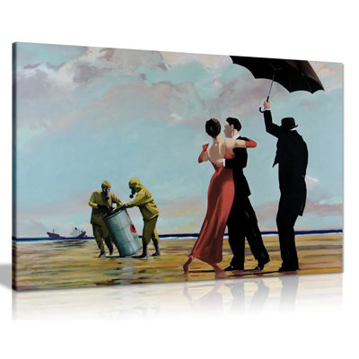 Toxic Beach by Banksy - Wrapped Canvas Painting