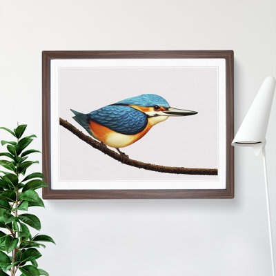 Dreamy Kingfisher Bird 1 Piece Single Picture Frame Painting