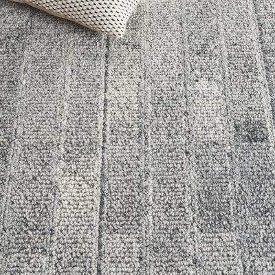 Harvest 108 Hand Tufted Wool Pile Striped Rug