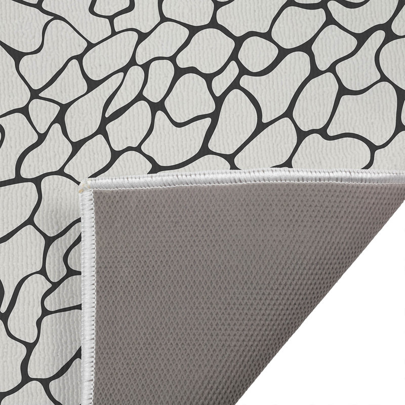 Paillasson Patch Play, Ivoire, gris anthracite, L 24 po x L 17 po