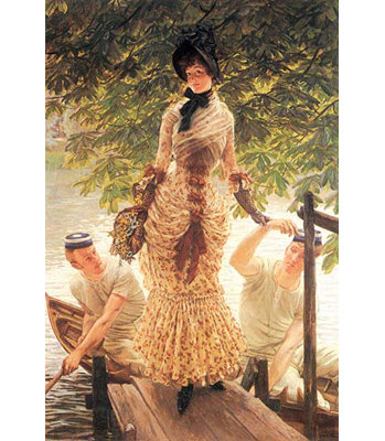 « on the thames » par james tissot, une seule pièce non encadrée, impression