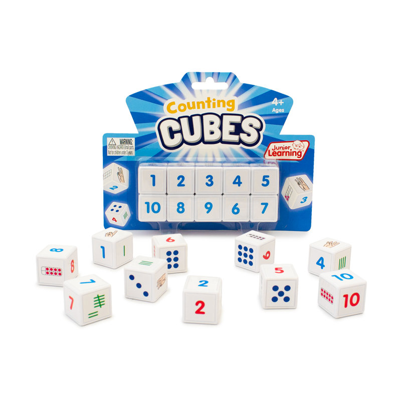 Counting Cubes Educational Learning Ten Learning Cubes