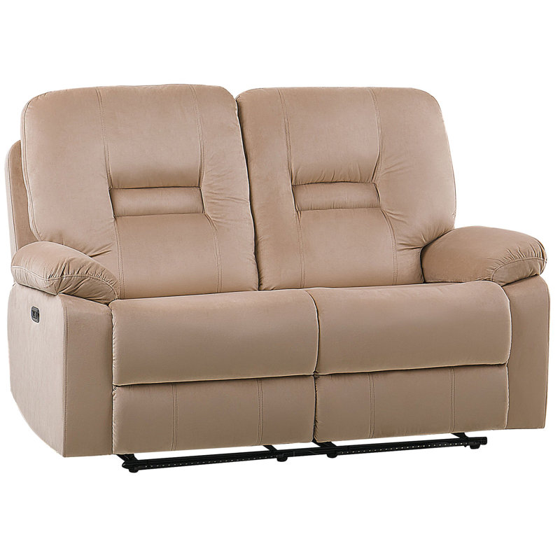 Aldea 2 Seater Velvet Electric Reclining Sofa, Beige