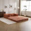 Canapé-lit convertible au sol, canapé modulaire modulaire désossé DIY, aucun assemblage requis, tissu polaire circulaire, surdimensionné 2 places avec 1 repose-pieds-527095147