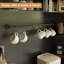 Armoire-bar 72 po avec lumières DEL, buffet de rangement pour garde-manger avec support à micro-ondes, tablettes réglables et portes en verre-71441236