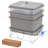 4 Gallons Plastic Worm Bin with Latching Lid-91481976