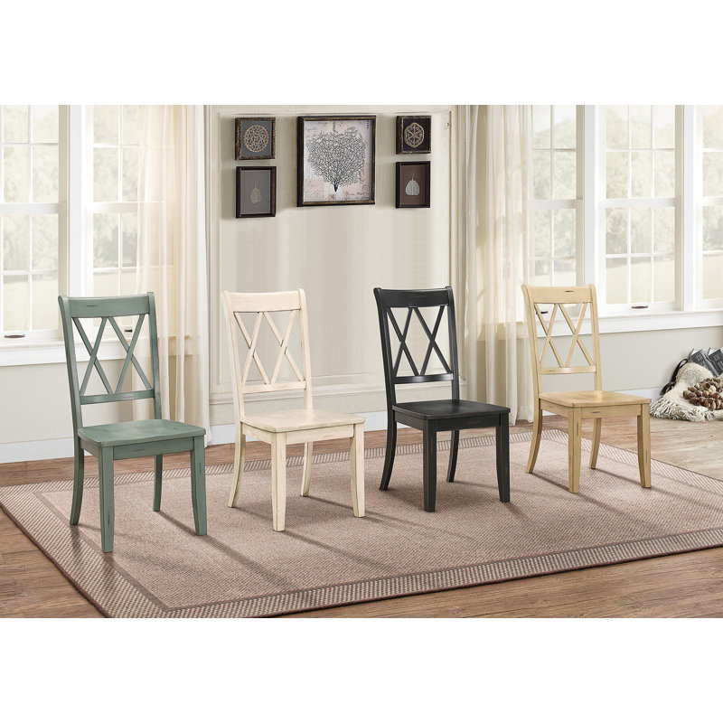 Chaise d'appoint Nealen - blanc (ensemble de 2), Vert
