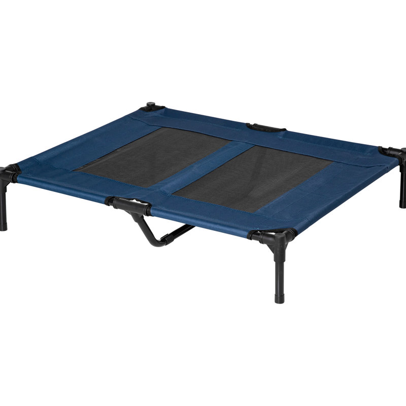 36"x30" Blue Elevated Pet Bed With Mesh - Ensures Everyday Immune System Support Dog Cot Breathable Mesh, 36"x30", Meets Comfort Demands