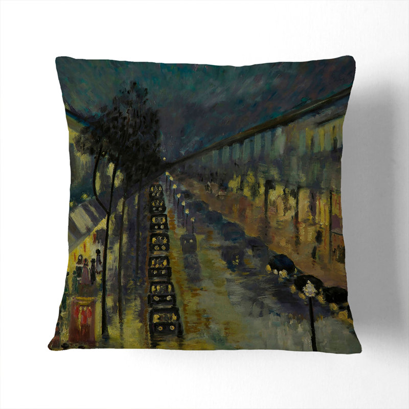 Square Cushion, 40cm H x 40cm W x 15cm D, Black