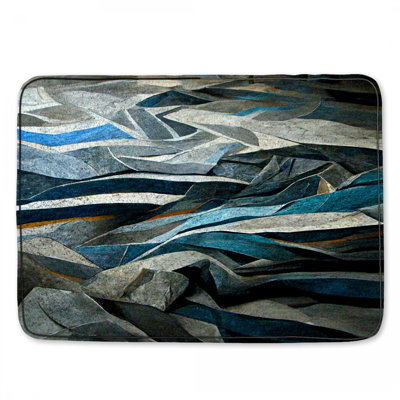 Tapis de salle de bain abstrait