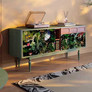 Buffet en bois massif 59,06 po