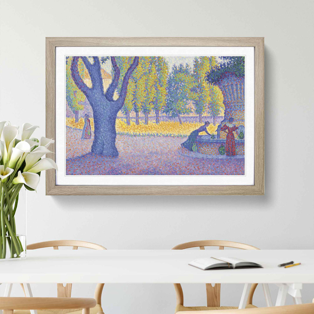 Saint-Tropez Fountain by Paul Signac - Picture Frame Painting