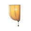 Applique murale en lin semi-circulaire 1 lumière