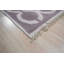 Tapis en laine et soie à motif géométrique en laine nouée à la main brun opulent Kira