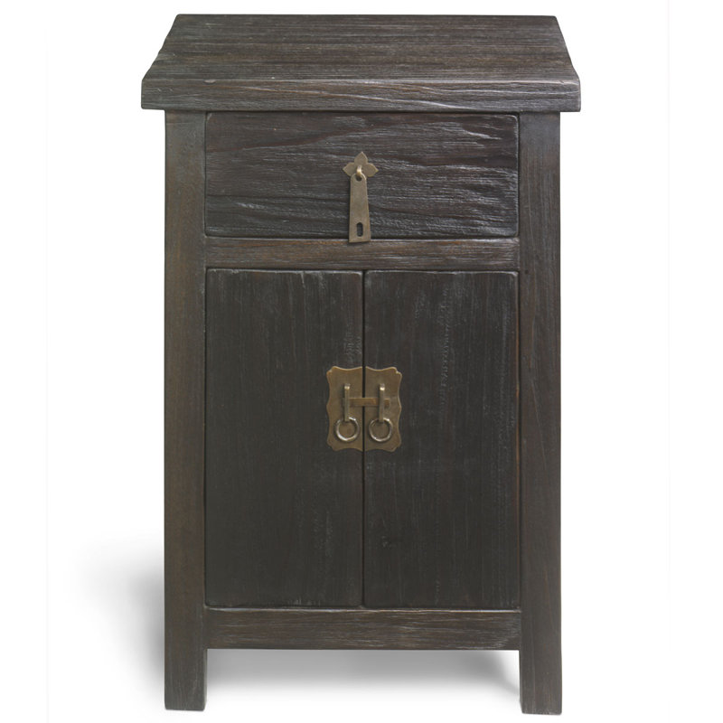 Carnstroan 42cm W Solid Wood Bedside Table
