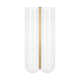Single Light Glass Dimmable Flush Mounted Sconce