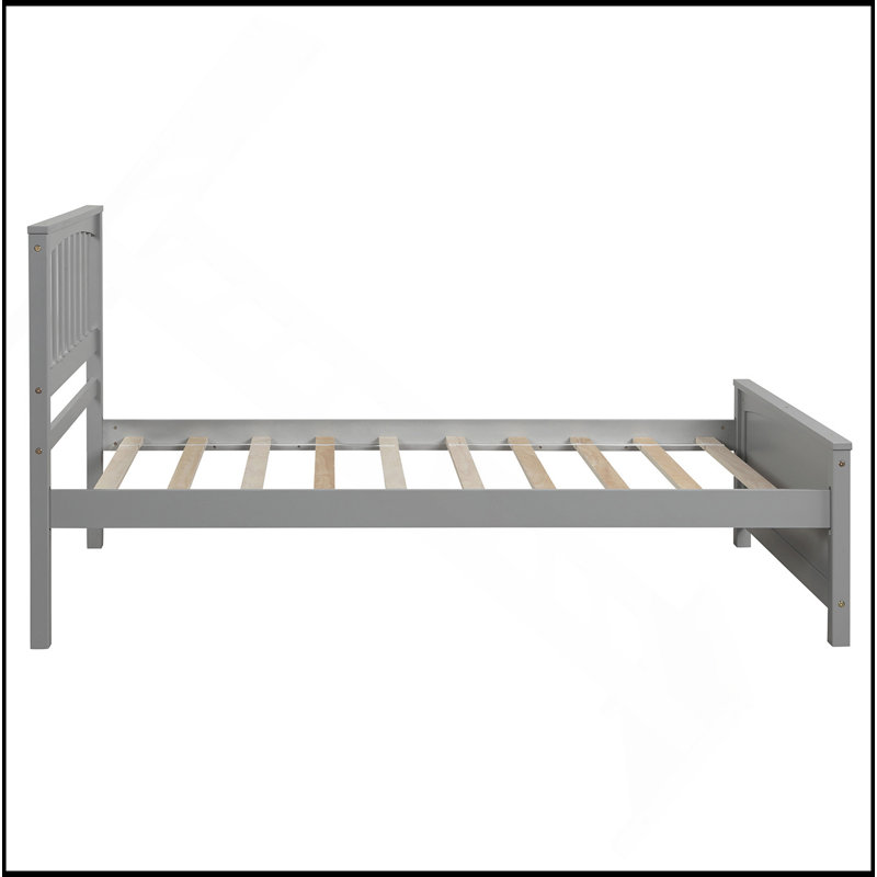Lit plateforme en bois, Grey