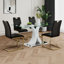 Table en verre de style moderne