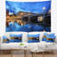 Tapisserie bleu de stockholm cityscape illuminé-28501103