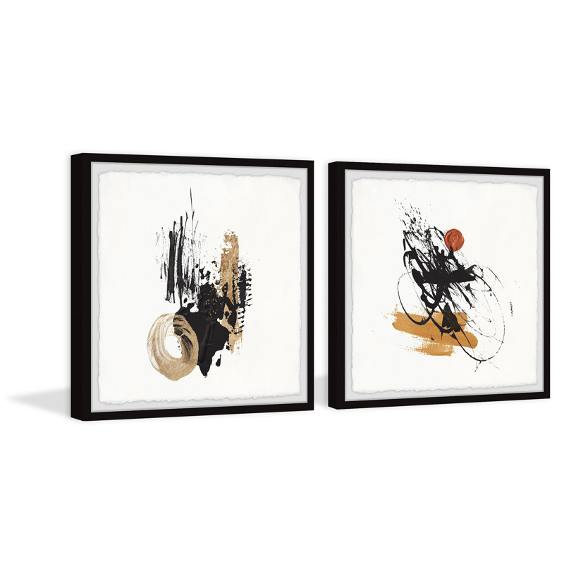 Direct Answer - 2 Piece Single Picture Frame Painting Set, 41cm H x 41cm W x 3.81cm D