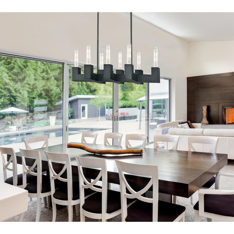 Jeterson 8 - Light Dimmable Square / Rectangle Chandelier