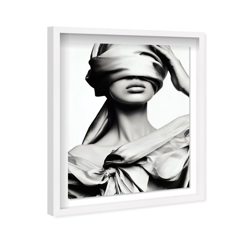 Blinded Grace II Framed Graphic Art, 31.5"H x 25.5"W, White Shadowbox