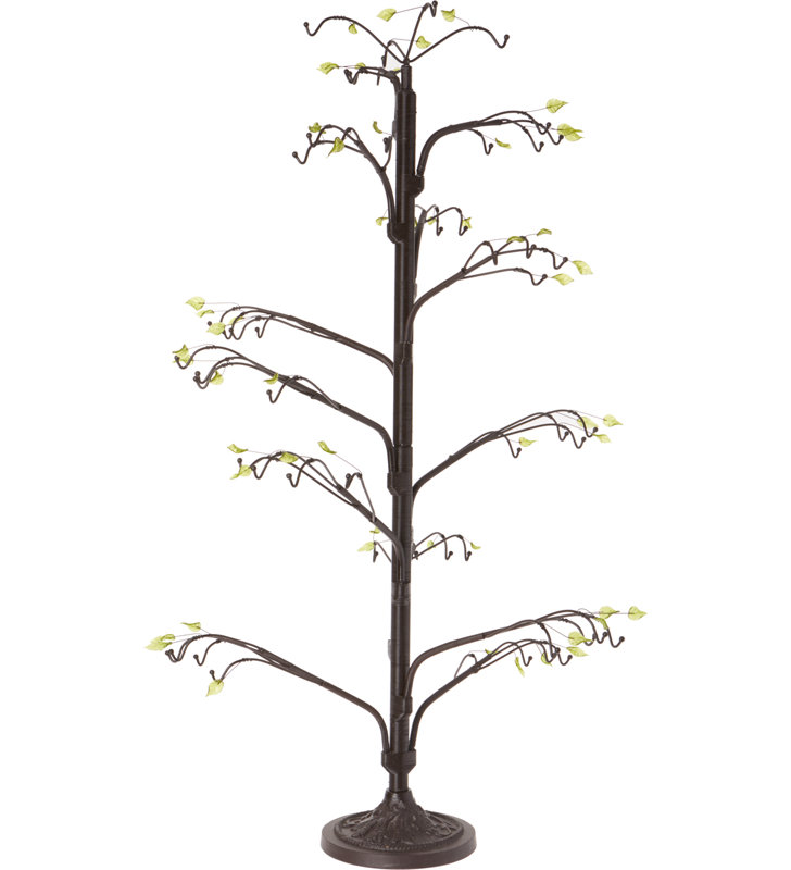 Arbre de décoration brun foncé The Holiday Aisle®, H 39 po x l 27 po x P 27 po