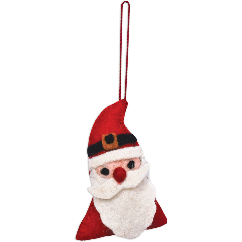 Santa Ornament - Set of 2