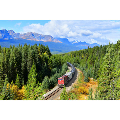 «Train in Morant's Curve» par Mj Protype - Photographie sur toile tendue