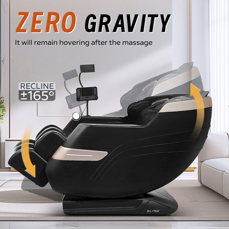 Fauteuil de massage inclinable sans gravité avec pression d'air corporelle complète