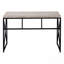 Bureau d'ordinateur, bureau personnel, ordinateur portable, travail, stratifié beige, métal noir, contemporain, moderne-1933334112