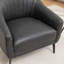 Fauteuil demi-tonneau en simili cuir Ammon-55865693