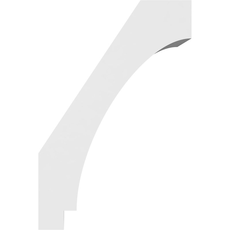 Attelle de genou en PVC de qualité architecturale Imperial, H 12 po x l 3 po x P 8 po