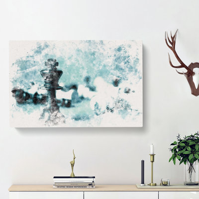 A Chess Battle - Wrapped Canvas Painting