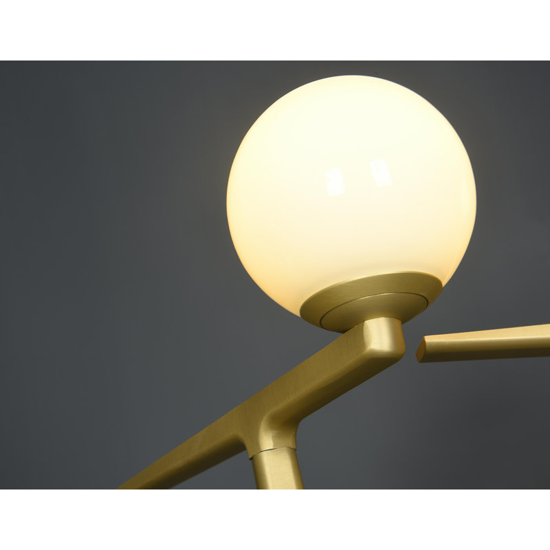 Industrial 3 Light LED Black Linear Chandelier