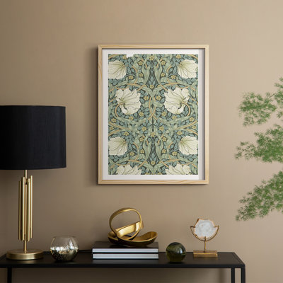 Reproduction abstraite vintage encadrée XXV III - bois massif
