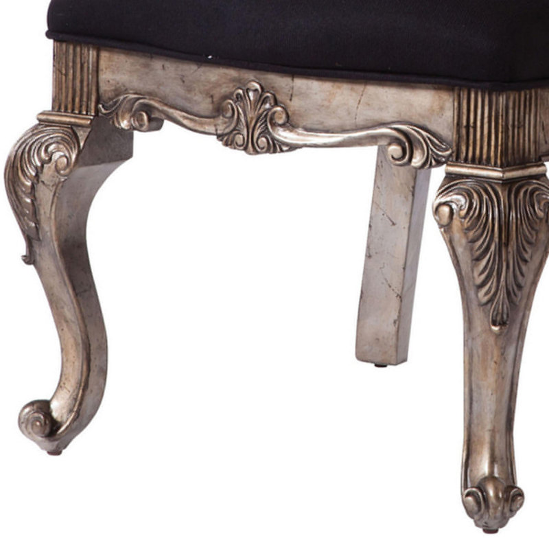 Chaise avec accoudoirs capitonnée Bayleen, Gris, Brown