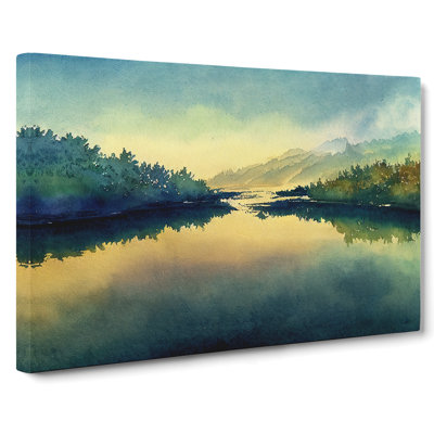Serene River - Wrapped Canvas
